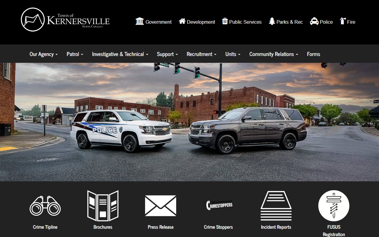 Kernersville phone directory police department contact route