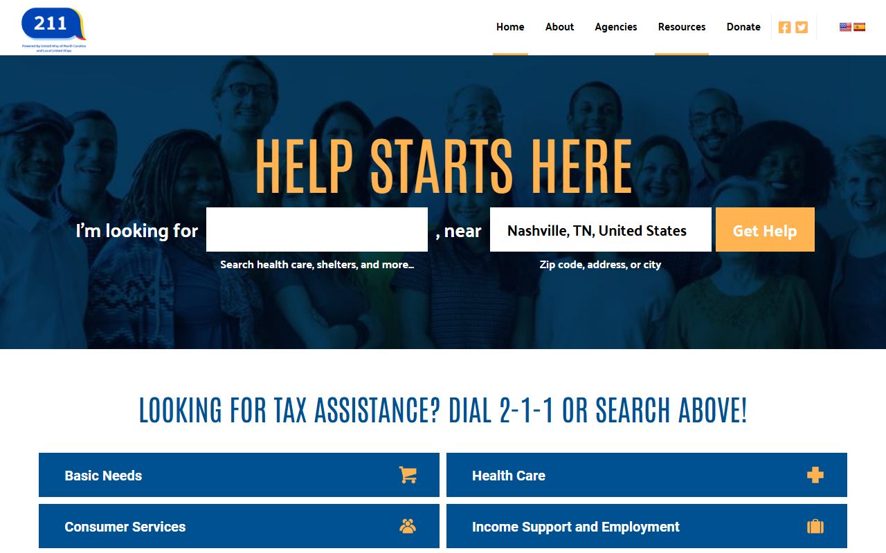 Kernersville phone directory NC 211 community resource lookup