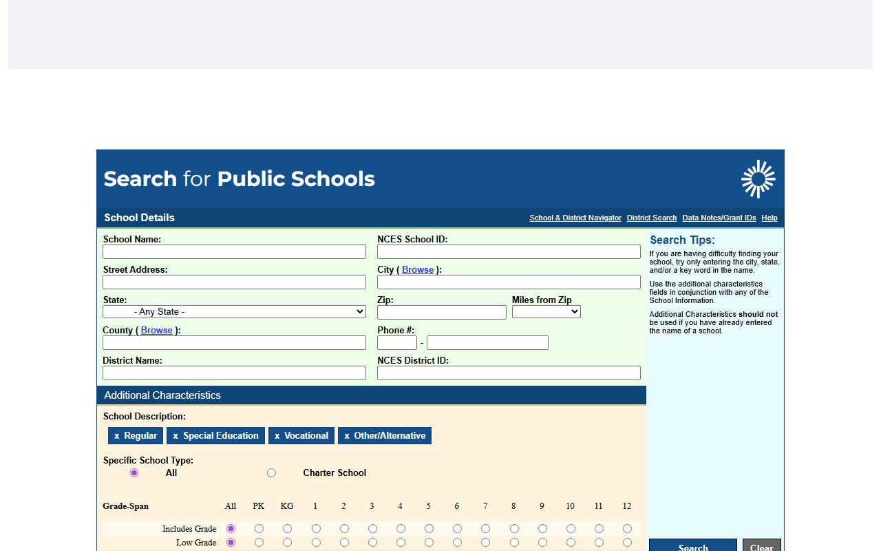 Kernersville phone area codes NCES public school phone fallback